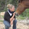 KALI THEA owner Sally-Ann Lewis and one of her horses.